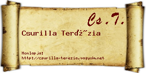 Csurilla Terézia névjegykártya