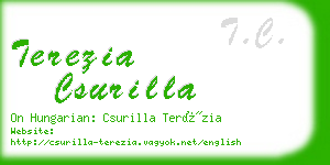 terezia csurilla business card